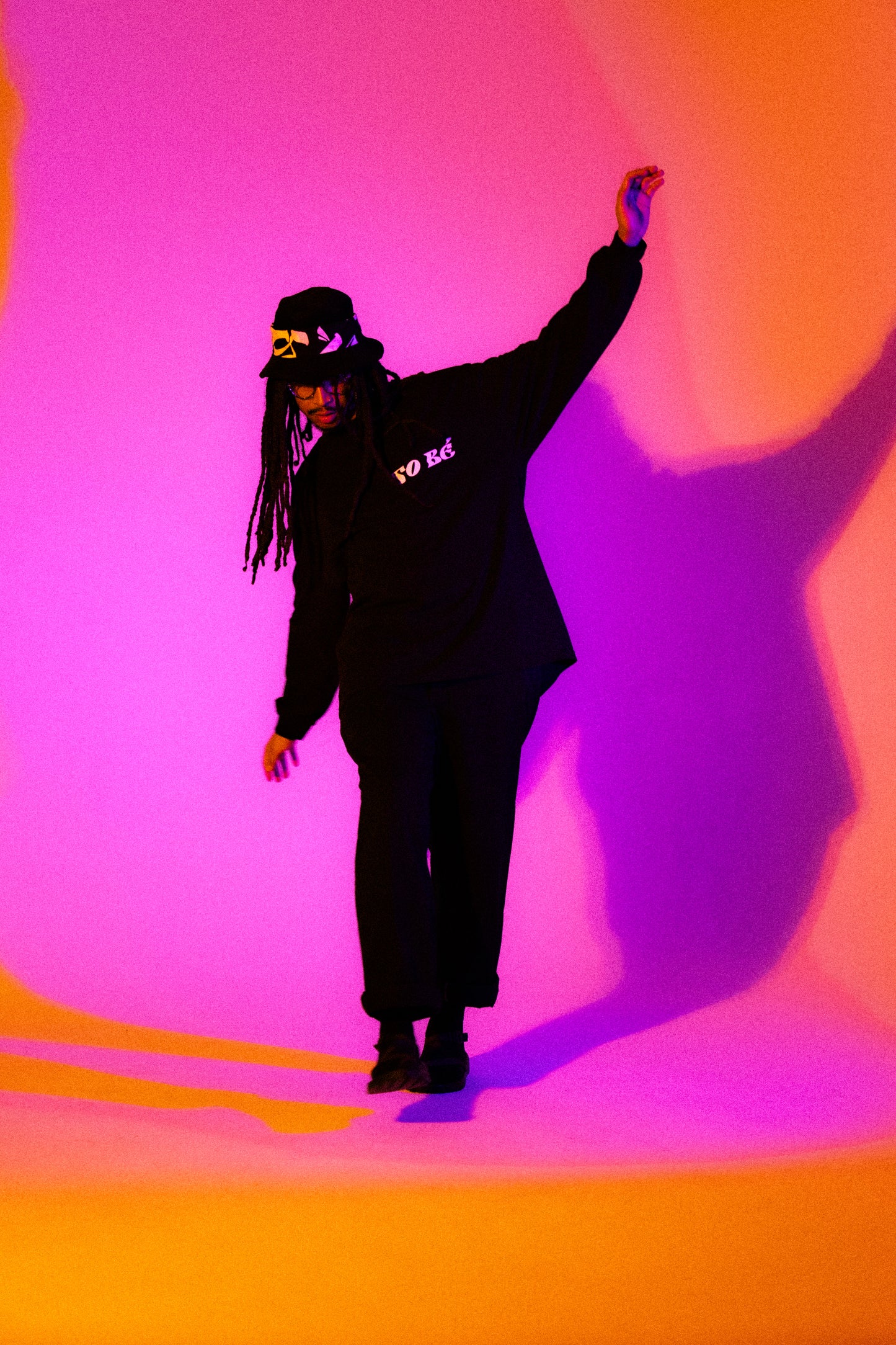 Screen Printed Long Sleeve Tee/曼荼羅雲元三式